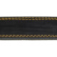 Ошейник комбинированный, 83×4.5 см, ОШ 50-70 см, кожа, брезент, чёрный