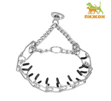 Ошейник - полуудавка строгий, 45 см × 2.5 м, с защитными колпачками