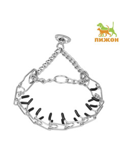Ошейник - полуудавка строгий, 45 см × 2.5 м, с защитными колпачками