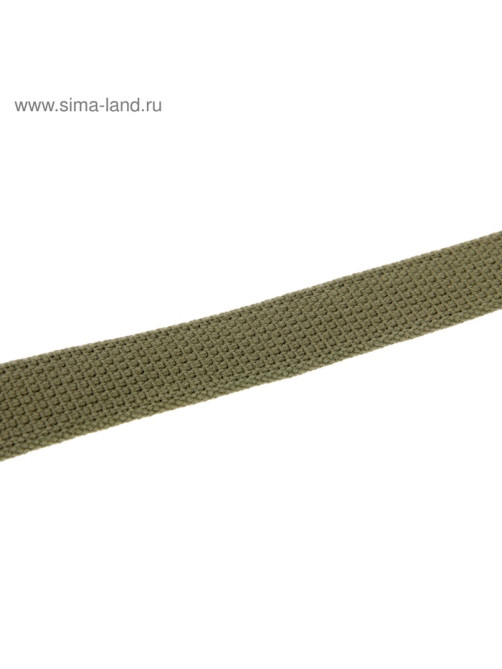 Ошейник брезентовый однослойный, 57×2.5 см, ОШ 35-45 см, хаки