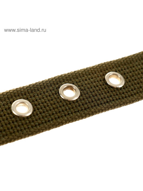 Ошейник брезентовый однослойный, 57×2.5 см, ОШ 35-45 см, хаки
