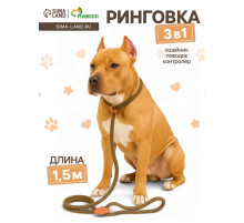 Ринговка для собак, 150×1 см, бежевая