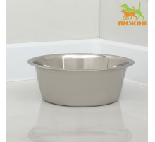 Миска, 1.8 л, стандартная, рельефная, нержавеющая сталь