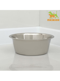 Миска, 1.8 л, стандартная, рельефная, нержавеющая сталь