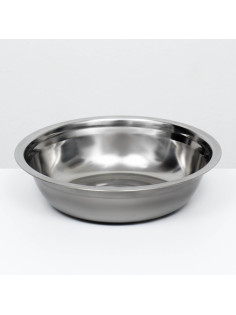 Миска металлическая эконом, 1.2 л, 23×6 см
