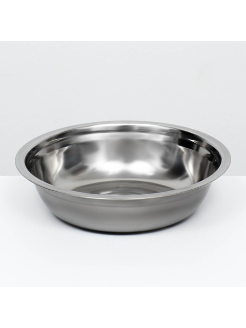 Миска металлическая эконом, 1.2 л, 23×6 см