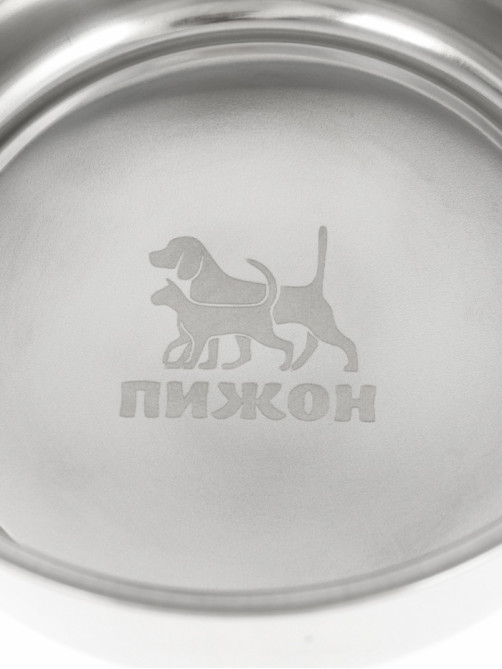 Миска, 900 мл, с креплением, металл