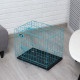 Клетка для собак 51×35×41 см, голубая