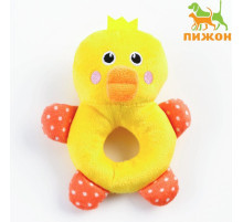 Игрушка пищащая для собак «Утёнок»,17 см