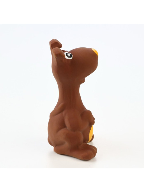 Игрушка для собак «Бобик», 11 см, пищащая, латекс, коричневая