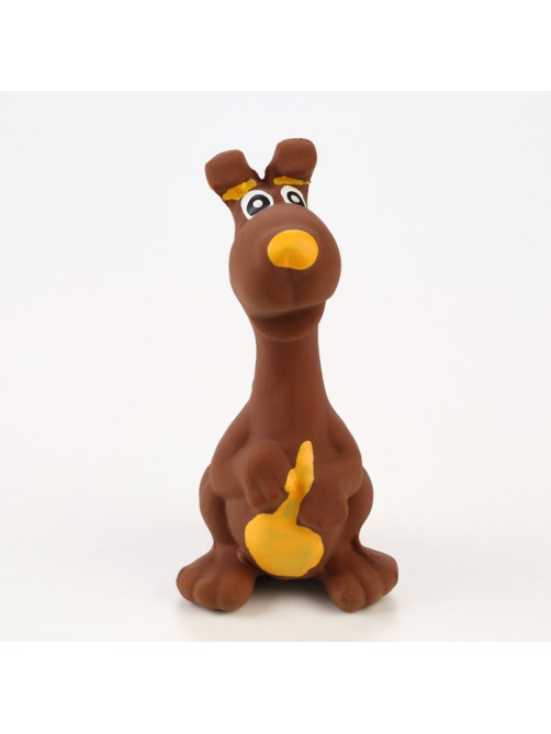 Игрушка для собак «Бобик», 11 см, пищащая, латекс, коричневая