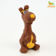 Игрушка для собак «Бобик», 11 см, пищащая, латекс, коричневая