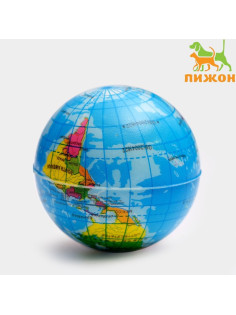 Мячик зефирный «Карта мира», 6.3 см, микс цветов