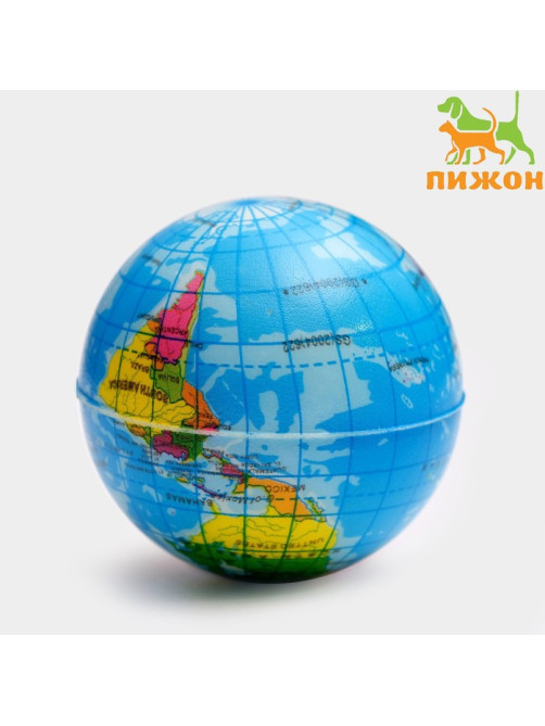 Мячик зефирный «Карта мира», 6.3 см, микс цветов