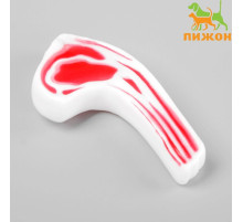 Игрушка для собак пищащая «Мясо на косточке», 13 см, цвет МИКС