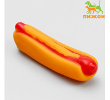 Игрушка пищащая «Хотдог» для собак, 13.5 см