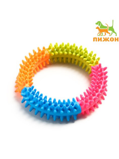 Жевательная игрушка для собак «Кусочек счастья», 12 см, разноцветная
