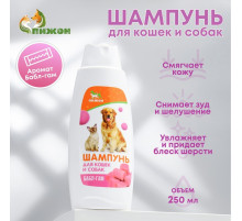 Шампунь для кошек и собак «Пижон», 250 мл, с ароматом Bubble Gum