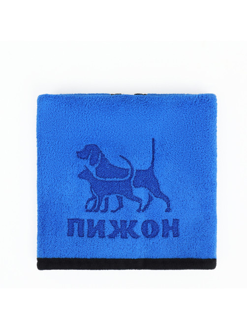 Полотенце для животных, 50×100 см, супервпитывающее, большое, синее