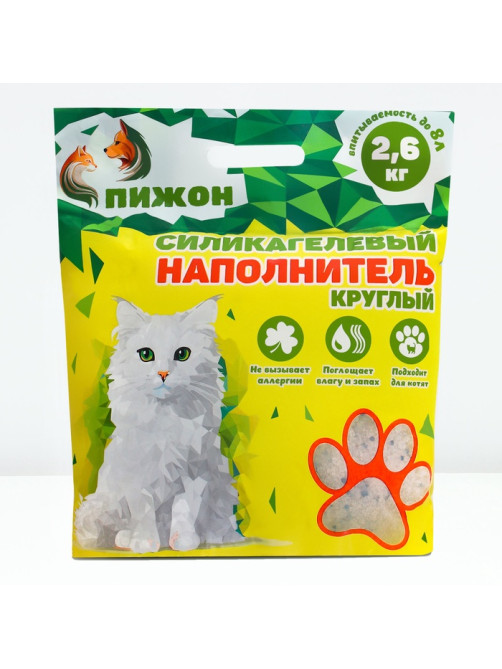 Наполнитель силикагелевый «Пижон», 8 л