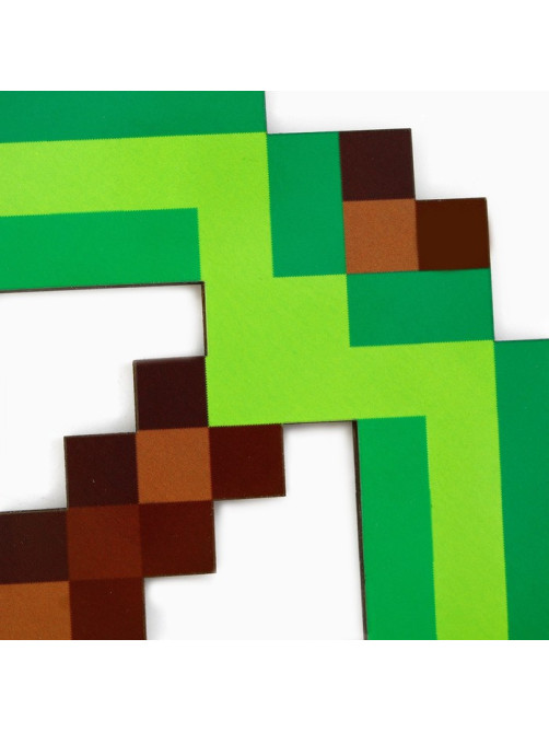 Деревянное оружие, детское сувенирное «Пиксель», топор кирка, 14.2×18.1 см