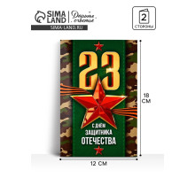 Открытка «С 23 Февраля!», 12×18 см