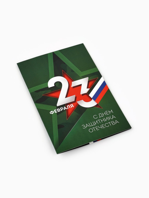 Открытка «С 23 Февраля», 12×18 см