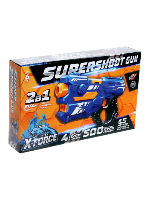 Бластер SUPERSHOOT GUN, стреляет мягкими пулями