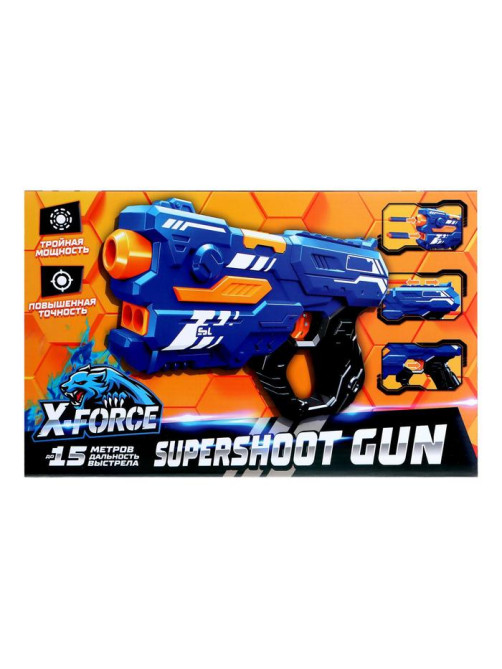 Бластер SUPERSHOOT GUN, стреляет мягкими пулями