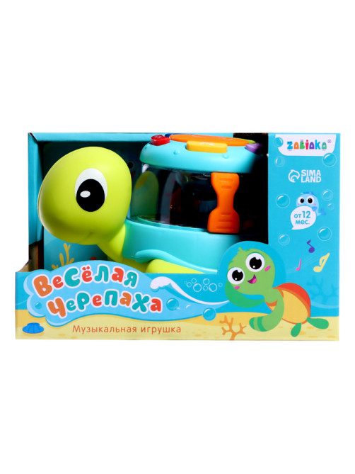 Музыкальная игрушка ZABIAKA «Весёлая черепаха», световые и звуковые эффекты