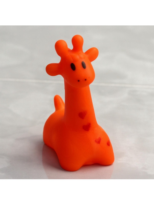 Резиновая игрушка для ванны Крошка Я «Жирафик», 7 см, с пищалкой, МИКС