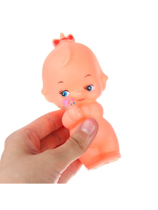Резиновая игрушка для ванны Крошка Я «Девочка», с пищалкой, 1 шт.
