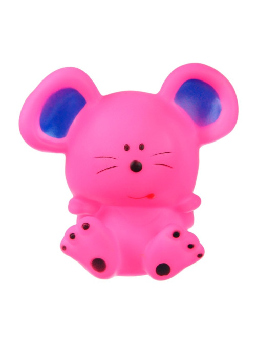 Резиновая игрушка для ванны Крошка Я «Мышонок», 9 см, с пищалкой, МИКС