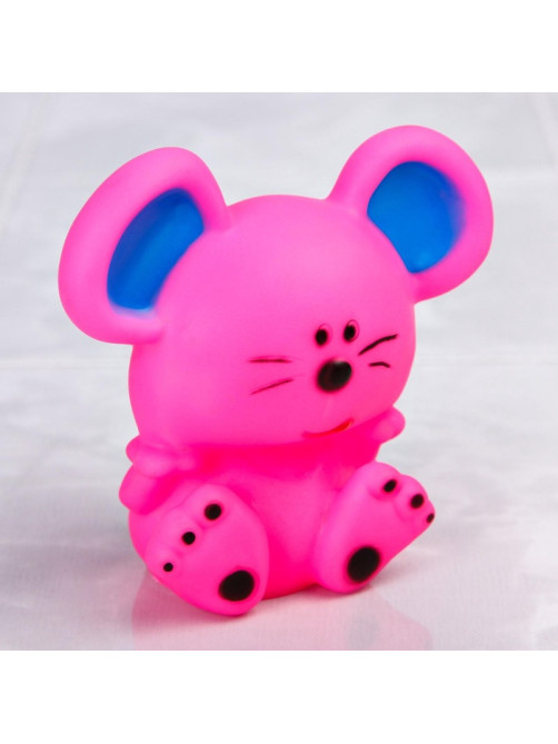 Резиновая игрушка для ванны Крошка Я «Мышонок», 9 см, с пищалкой, МИКС
