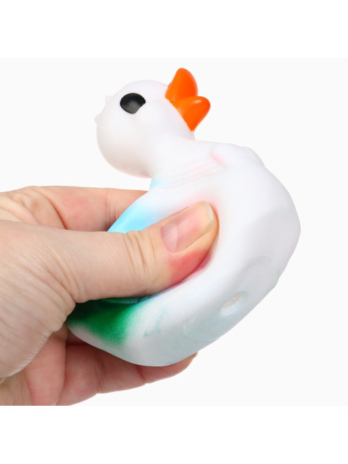 Резиновая игрушка для ванны Крошка Я «Лебедь», 8 см, с пищалкой