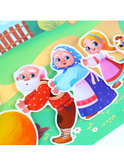 Развивающая игра на липучках. Театр по мотивам русской народной сказки «Репка»