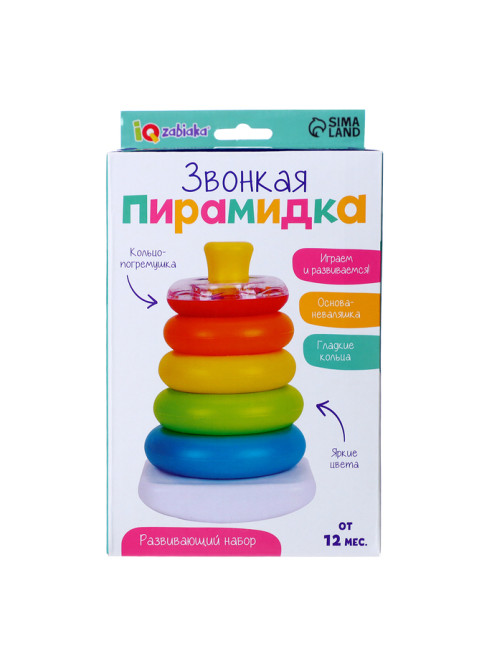 Развивающий набор IQ-ZABIAKA «Звонкая пирамидка»