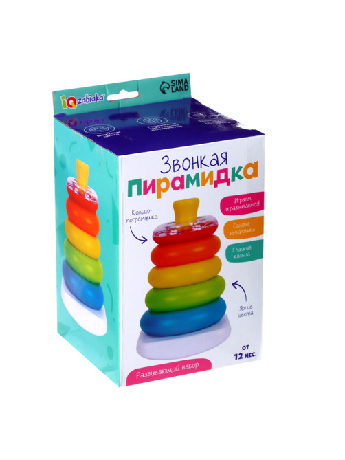 Развивающий набор IQ-ZABIAKA «Звонкая пирамидка»