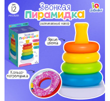 Развивающий набор IQ-ZABIAKA «Звонкая пирамидка»