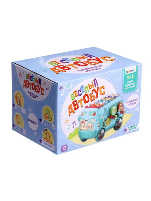Развивающая игрушка ZABIAKA «Автобус», звуковые эффекты