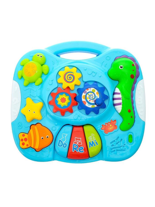 Детский столик 3 в 1 для малышей ZABIAKA «Морское приключение», световые и звуковые эффекты