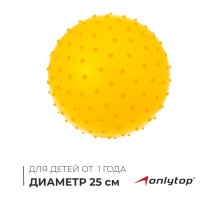 Мяч массажный, d=25 см, 80 г, МИКС