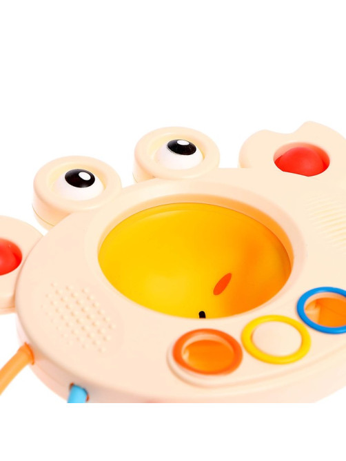 Развивающая игрушка IQ-ZABIAKA «Ловкий крабик», с тактильными резиночками