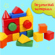 Кубики детские, пластиковые, цветные, 21 штука, 6×6 см
