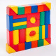 Кубики детские, пластиковые, цветные, 36 штук, 6×6 см