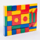 Кубики детские, пластиковые, цветные, 41 штука, 6×6 см