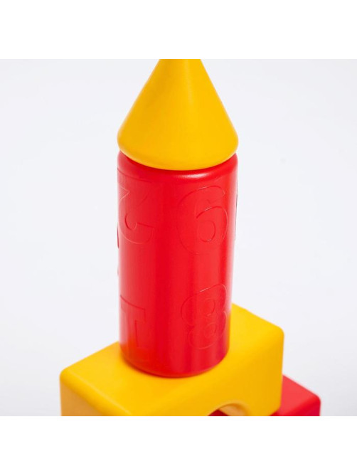 Кубики детские, пластиковые, цветные, 36 штук, 6×6 см