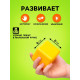 Кубики детские, пластиковые, цветные, 72 штуки, 6×6 см