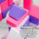 Кубики детские, пластиковые, цветные, 36 штук, 6×6 см, цвет розовый