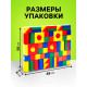 Кубики детские, пластиковые, цветные, 72 штуки, 6×6 см